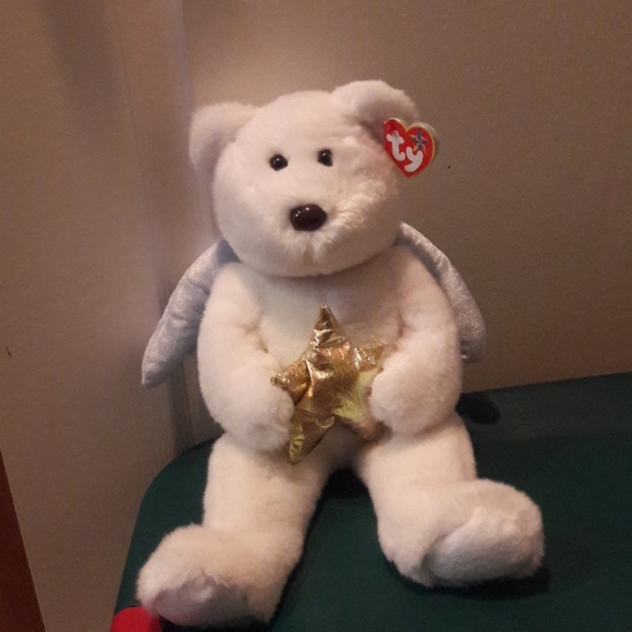 💙TY Star Beanie Buddies Blue and Gold - Picture 1 of 7